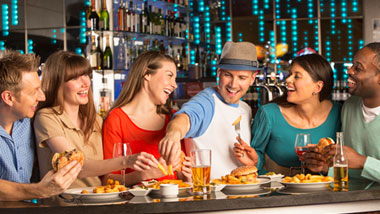 friends at bar